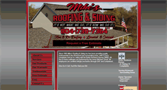 Desktop Screenshot of mikesroofingandsiding.com